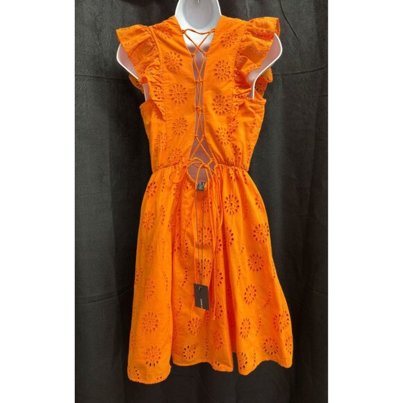 Vero Moda Naima Oriole Women's Back Lace Mini Dress Size M - Picture 6 of 12